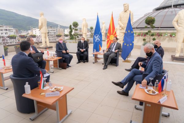 FM Osmani meets ambassadors of Austria, Slovenia, Czech Republic, Slovakia and Hungary